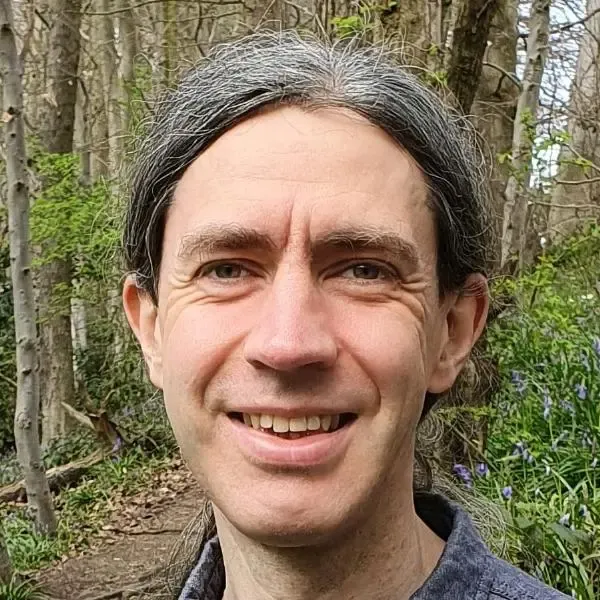 Andrew Swaine in the woods